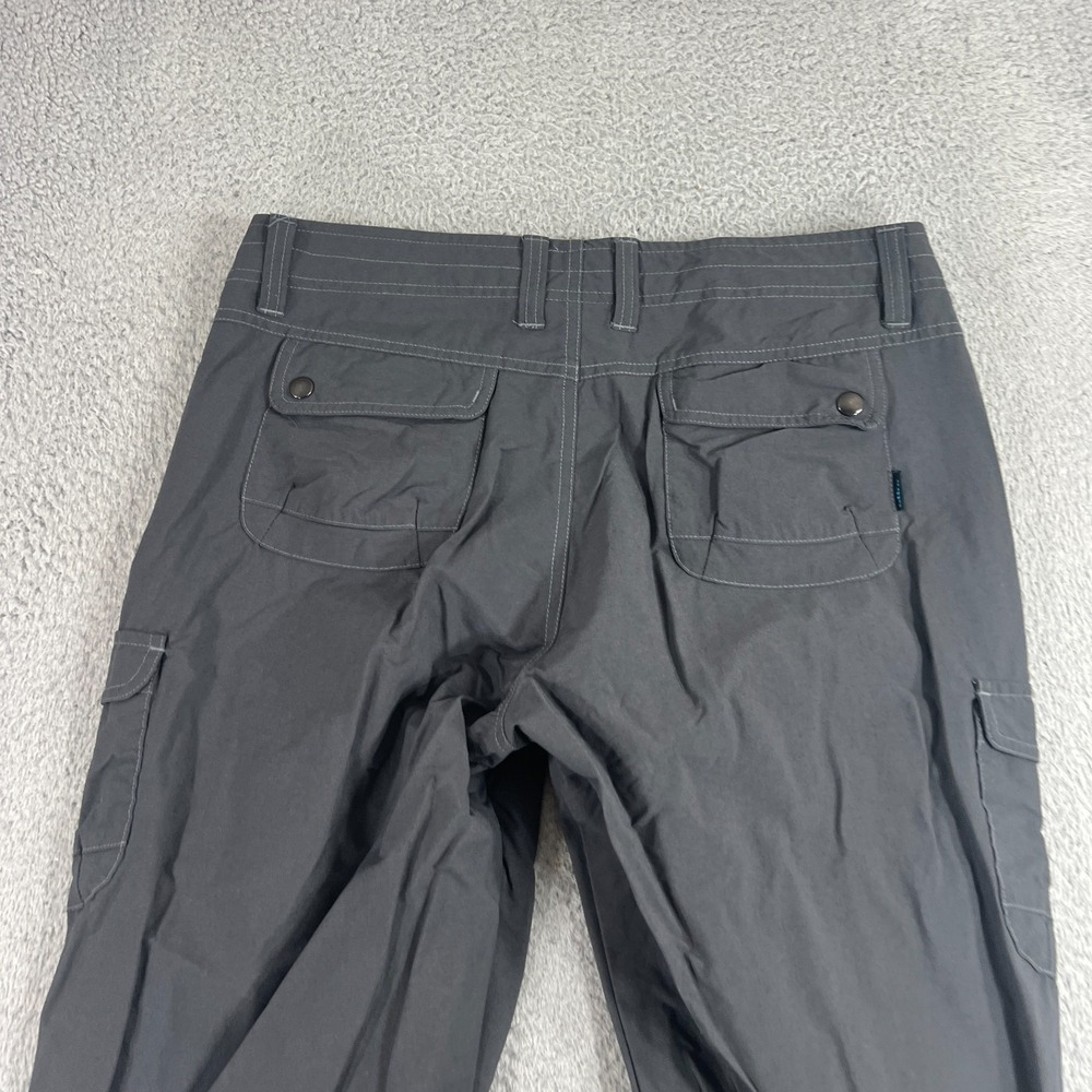 Kuhl Pants Womens 10 Gray Cargo Outdoor Camping Hiking Travel Nylon Gorpcore - Picture 10 of 11